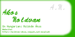 akos moldvan business card